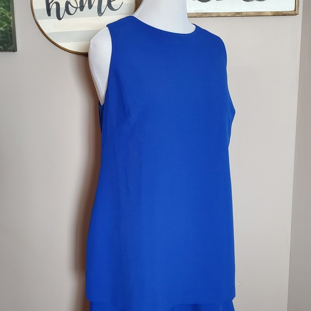 Eliza J blue business casual dress